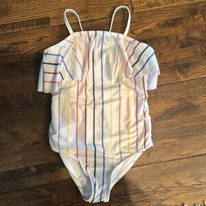 Girls striped swimsuit